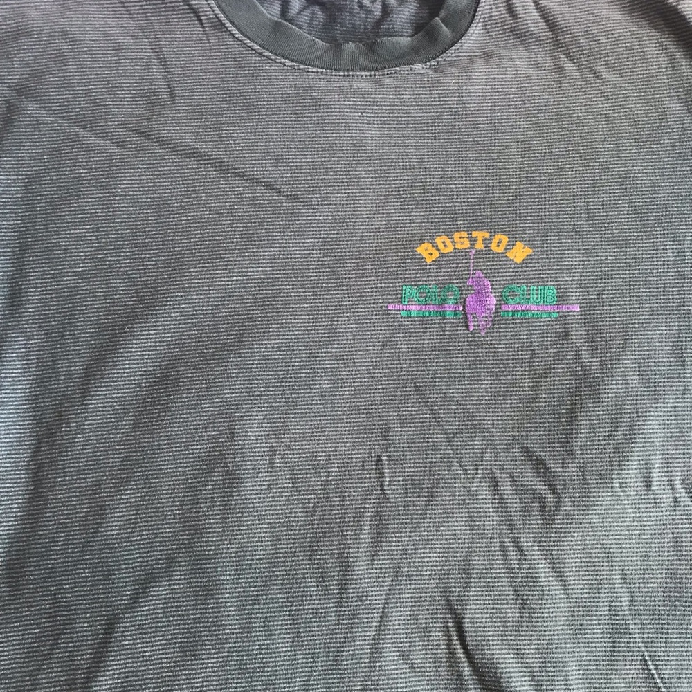 Vintage Boston Polo Club Green Stripes